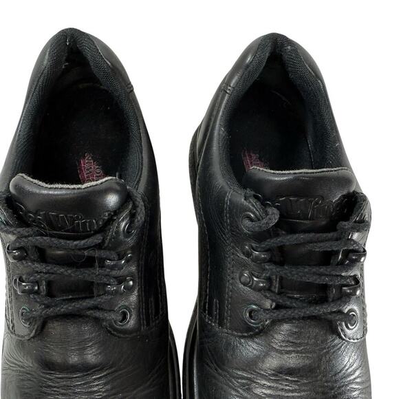 Red Wings Oxford Shoes Men Size 8.5 D Black Low Top Leather Steel Toe Work Shoes - Picture 5 of 11